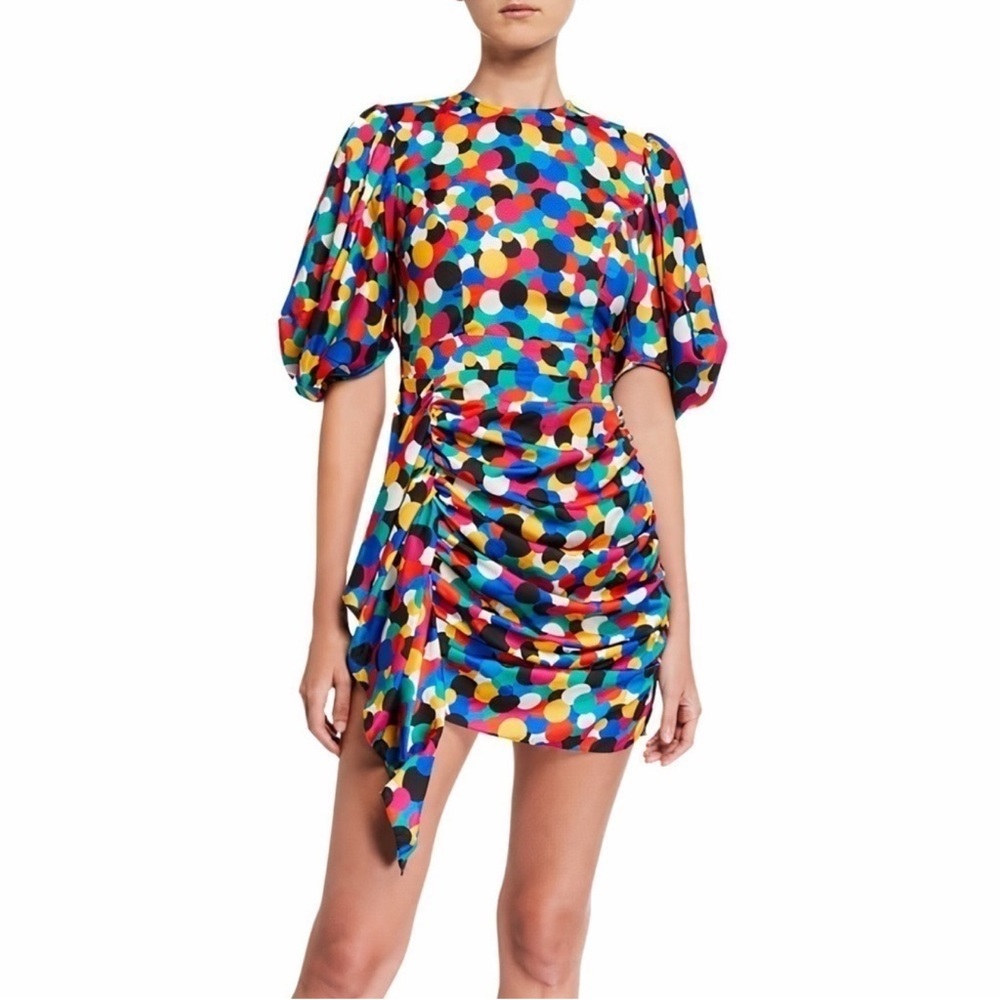 Rhode Pia confetti print colorful mini dress